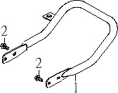 Бампер задний КВАДРОЦИКЛА STELS ATV 100 RS