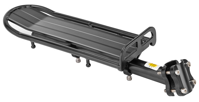 Багажник 20"-28" BLF-H12 консольный регулируемый алюминиевый чёрный 10047