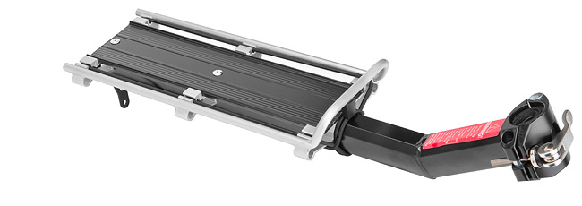 Багажник 20"-28" BLF-H11 консольный быстросъёмный алюмин. чёрно-серебристый 10046