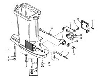 Корпус ведущего вала 2-Х ТАКТНОГО ПЛМ MERCURY 55 Серийный номер от 0D000750 до 0G290584