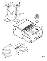 Топливный бак пластиковый 6.6 гал. 2-х тактного ПЛМ MERCURY 9.9 M TMC Серийный номер от 0N059858 и выше