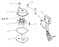Компоненты насоса топлива 2-Х ТАКТНОГО ПЛМ MERCURY 90 Серийный номер от 0P017000 до 0P325499