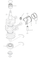 Коленчатый вал лодочного мотора TOHATSU 40 — 50D · 2003 — 2014