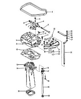 Выхлопная труба 2-Х ТАКТНОГО ПЛМ MERCURY 90 Серийный номер от 0C222000 до 0D283221
