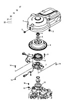 Маховик 4-Х ТАКТНОГО ПЛМ MERCURY 80 Серийный номер от 1B227000 до 1B366822