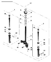Вилка амортизационная СКУТЕРА STELS TACTIC 150